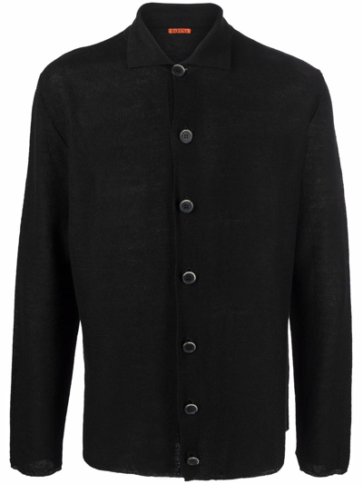 Shop Barena Venezia Buttoned Long-sleeve Shirt In Black