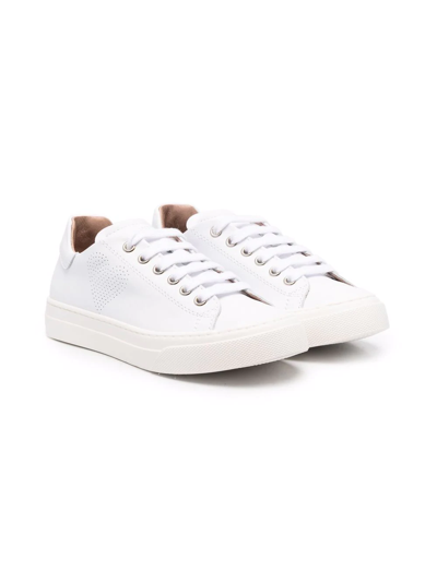 Shop Twinset Lace-up Low-top Sneakers In White