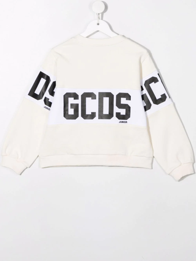 Shop Gcds Logo-print Sweatshirt In White