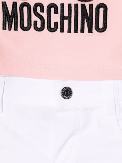 Shop Moschino Teddy Bear-print Shorts In Pink