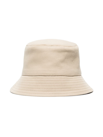Shop Ruslan Baginskiy Patch-detail Bucket Hat In Neutrals