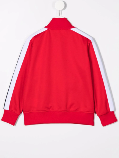 Shop Palm Angels Logo-print Tracksuit Jacket In Red