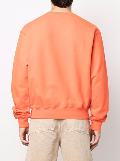 Shop Heron Preston Heron-print Sweatshirt In Orange