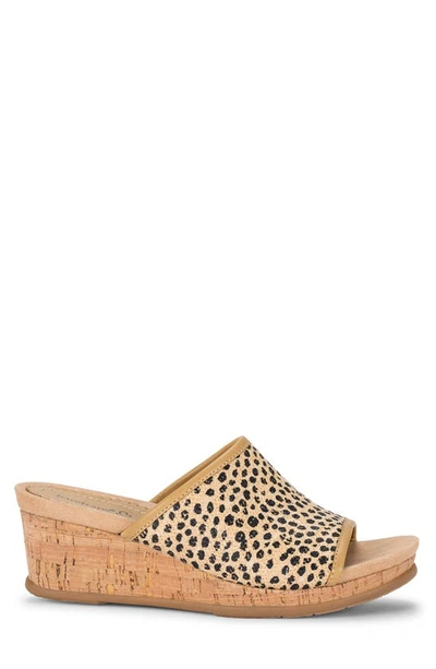 Shop Baretraps Flossey Cheetah Cork Wedge Sandal In Natural Multi