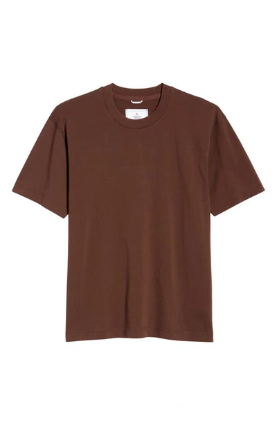 Shop Reigning Champ Solid T-shirt In Earth