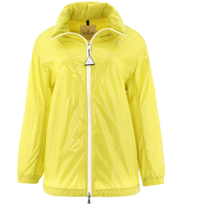 Shop Moncler Ladies Melucta Windbreaker Jacket, Brand Size 1 (small) In Yellow