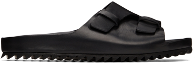 Shop Officine Creative Black Agorà 006 Sandals In 1000 Nero