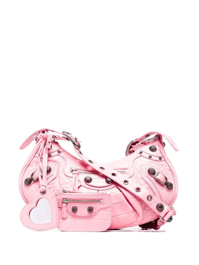 Balenciaga Le Cagole Small Shoulder Bag In Pink