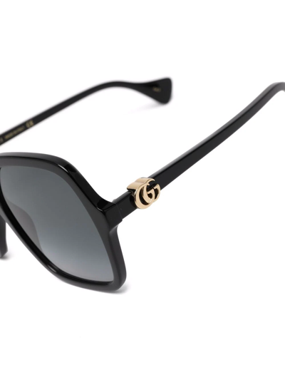 Gucci Oversize-frame Sunglasses In Black