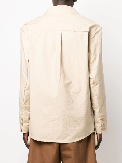 Shop Jacquemus Single-breasted Blazer In Neutrals