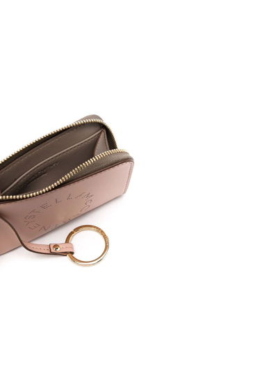 Shop Stella Mccartney Logo Coin Zip-pouch In Pink