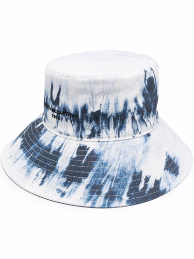 Shop Stella Mccartney Tie-dye Bucket Hat In Blue
