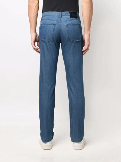 Shop Kiton Basic Straight-leg Jeans In Blue