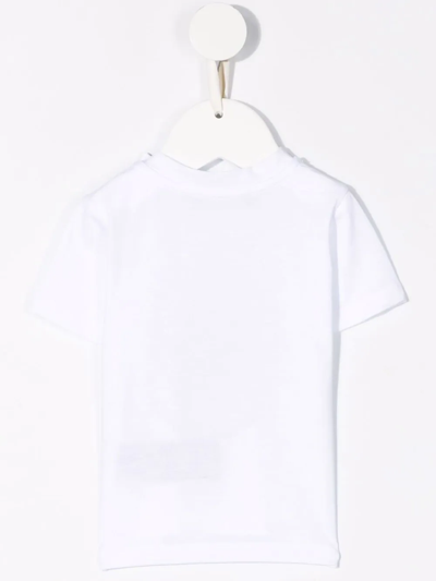 Shop Balmain Logo-print T-shirt In White