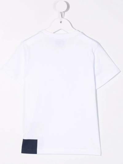 Shop Fay Logo-print T-shirt In White