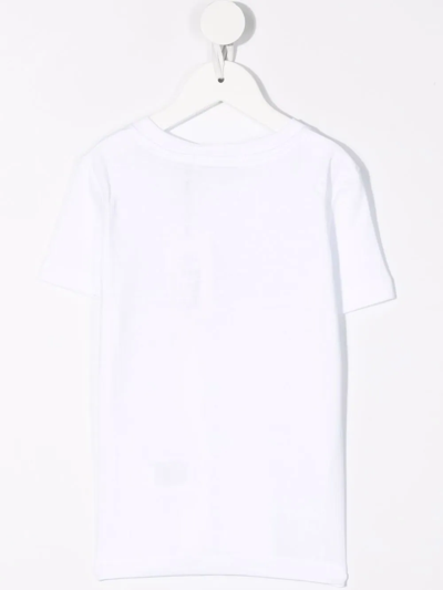 Shop Calvin Klein Logo-print Cotton T-shirt In White