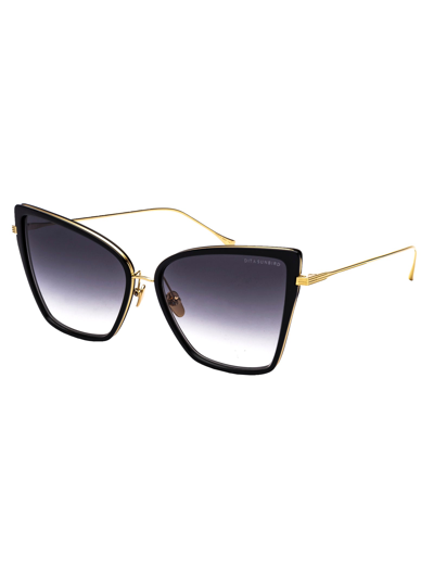 Shop Dita Sunglasses In Black-18k Gold W/ Dark Grey To Clear - Ar