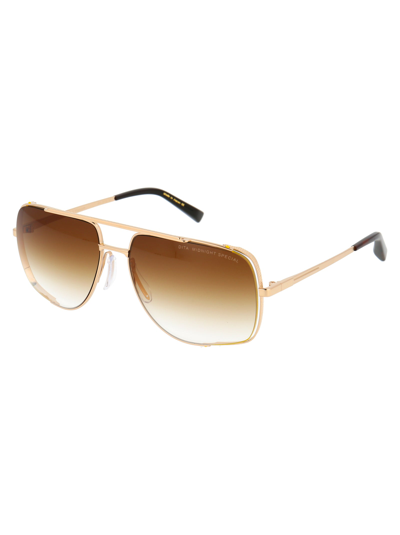 Shop Dita Sunglasses In 12k Gold D Brown To Clear