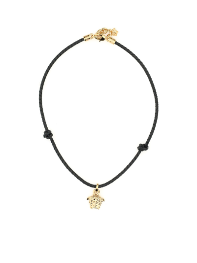Shop Versace Necklaces In Nero Oro