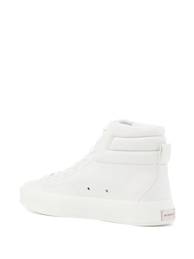 Shop Givenchy City High Sneakers In Weiss