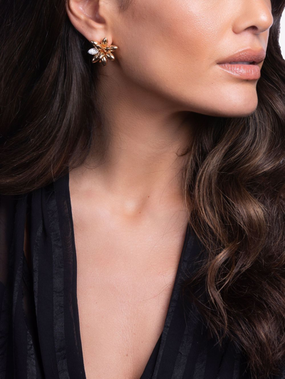 HEDGEHOG 18K玫瑰金钻石大号耳钉