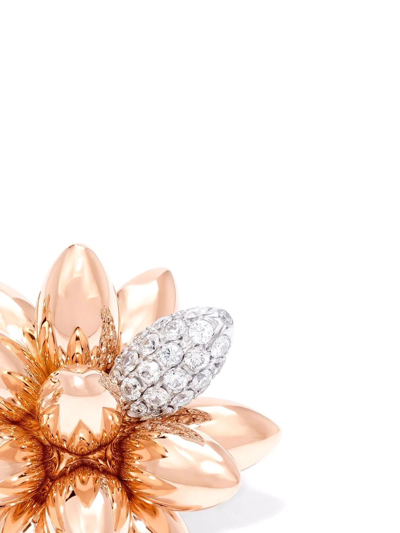 HEDGEHOG 18K玫瑰金钻石大号耳钉