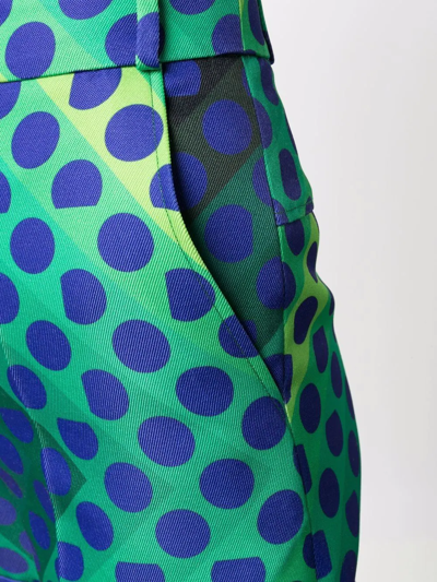 Rabanne X Fondation Vasarely Ferde High Waist Shorts In Grün
