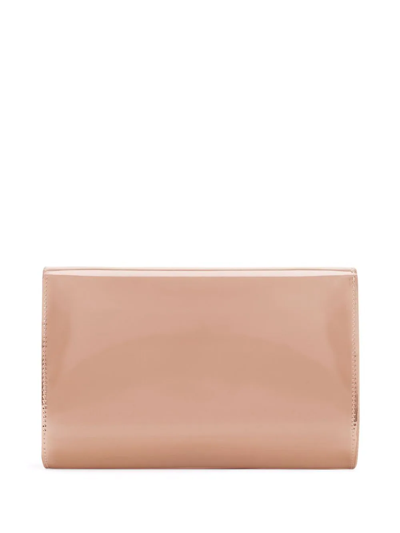 Shop Giuseppe Zanotti Cleopatra Metallic Clutch Bag In Pink