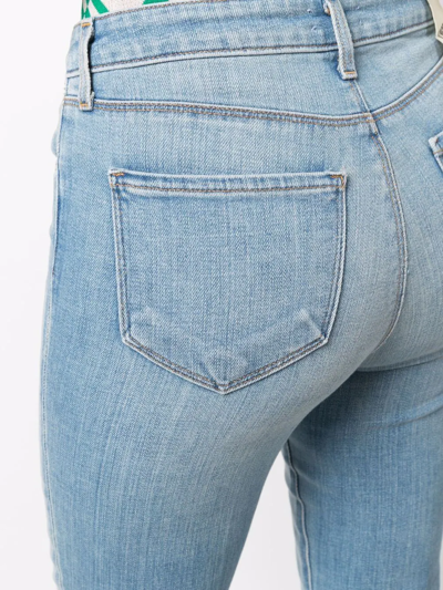 Shop L Agence Straight-leg Denim Jeans In Blau
