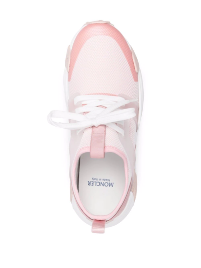 Shop Moncler Lunarove Chunky Low-top Sneakers In Rosa