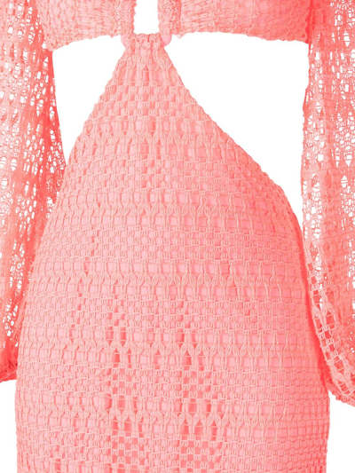 Shop Patbo Crochet-detail Maxi Dress In Rosa