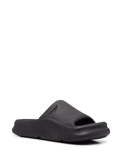 Shop Heron Preston Chunky-sole Open-toe Slides In Schwarz