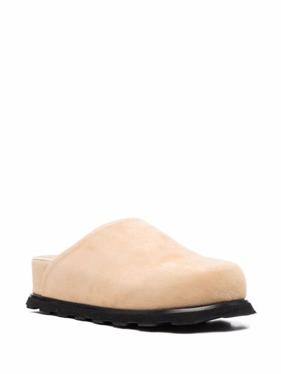 Shop Proenza Schouler Forma Leather Slides In Nude
