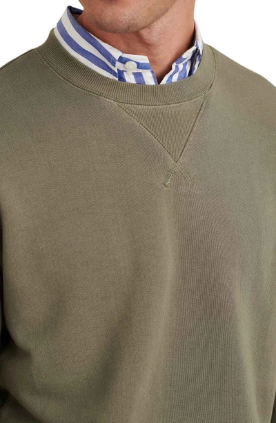Shop Alex Mill Cotton Crewneck Sweatshirt In Olive