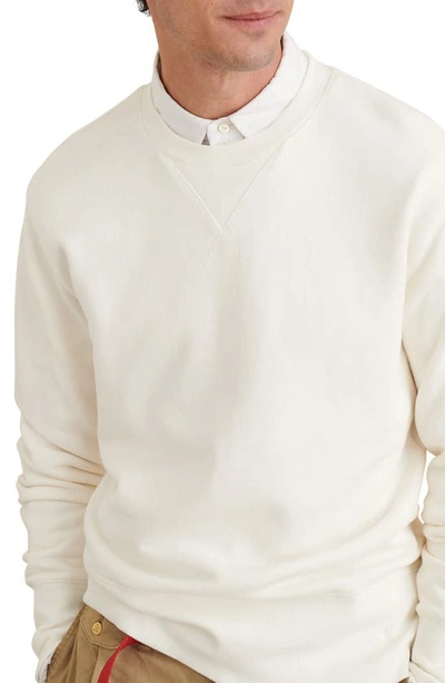 Shop Alex Mill Cotton Crewneck Sweatshirt In Natural