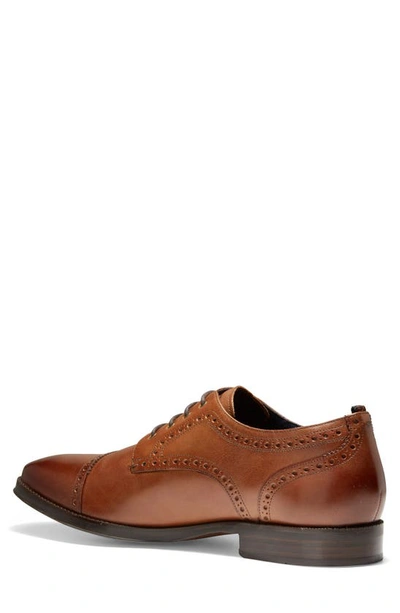 Shop Cole Haan Jefferson 2.0 Grand Cap Toe Derby In British Tan