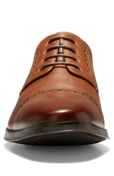 Shop Cole Haan Jefferson 2.0 Grand Cap Toe Derby In British Tan