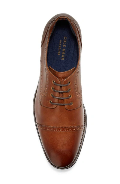 Shop Cole Haan Jefferson 2.0 Grand Cap Toe Derby In British Tan