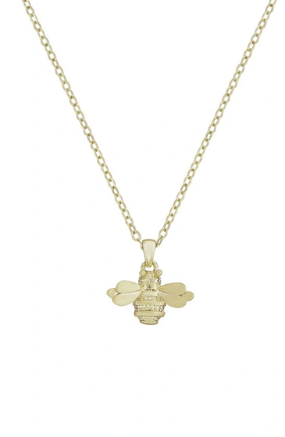 Shop Ted Baker Bellema Bumblebee Pendant Necklace In Brushed Gold Tone