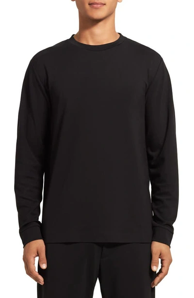 Shop Theory Rider Long Sleeve T-shirt In Black