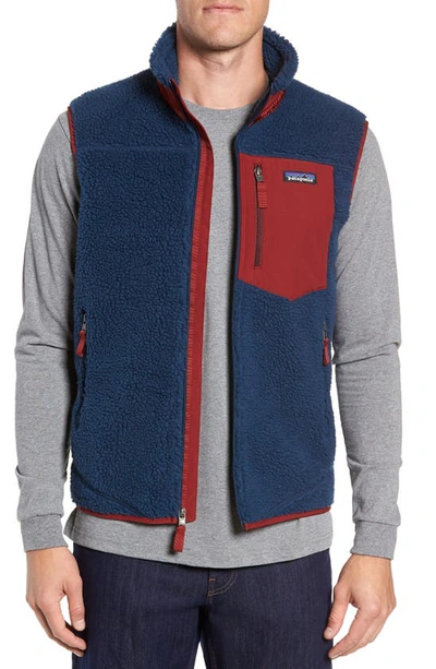 Shop Patagonia Classic Retro-x® Windproof Vest In Stone Blue