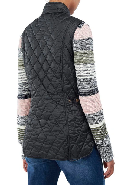 Barbour Otterburn Quilted Padded Shell Vest In Black