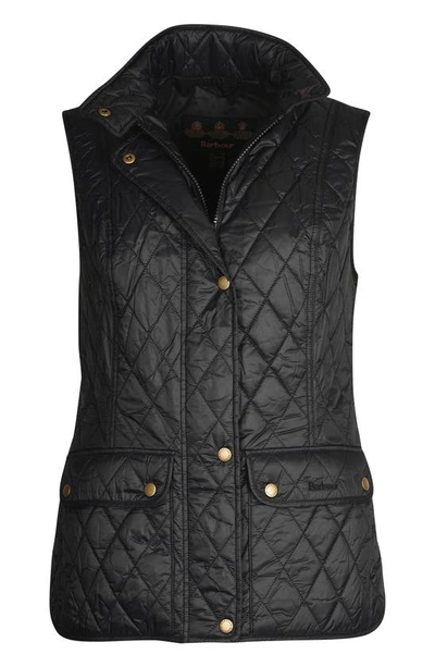 Barbour Otterburn Quilted Padded Shell Vest In Black