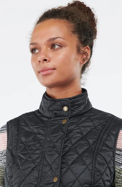 Barbour Otterburn Quilted Padded Shell Vest In Black