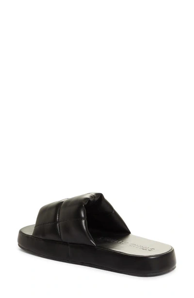 Shop Stand Studio Lyrah Puffy Slide Sandal In Black