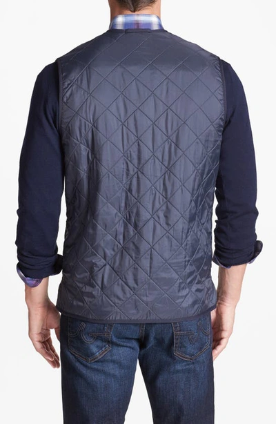 Shop Barbour 'polarquilt' Relaxed Fit Zip-in Liner Vest In Navy