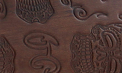 Robert Graham Men's Bait Skull-embossed Low-top Sneakers In Cognac