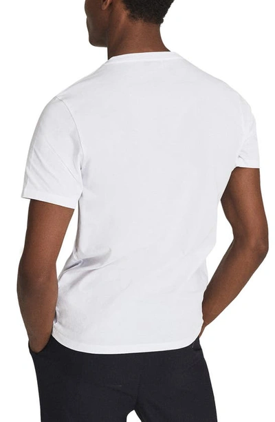 Shop Reiss Bless Cotton T-shirt In White