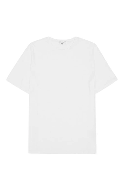 Reiss Christopher Towelling Crewneck Tee In White