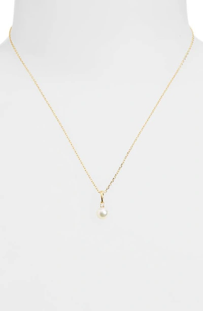 Shop Mikimoto Cultured Pearl Pendant Necklace In 18k Gold